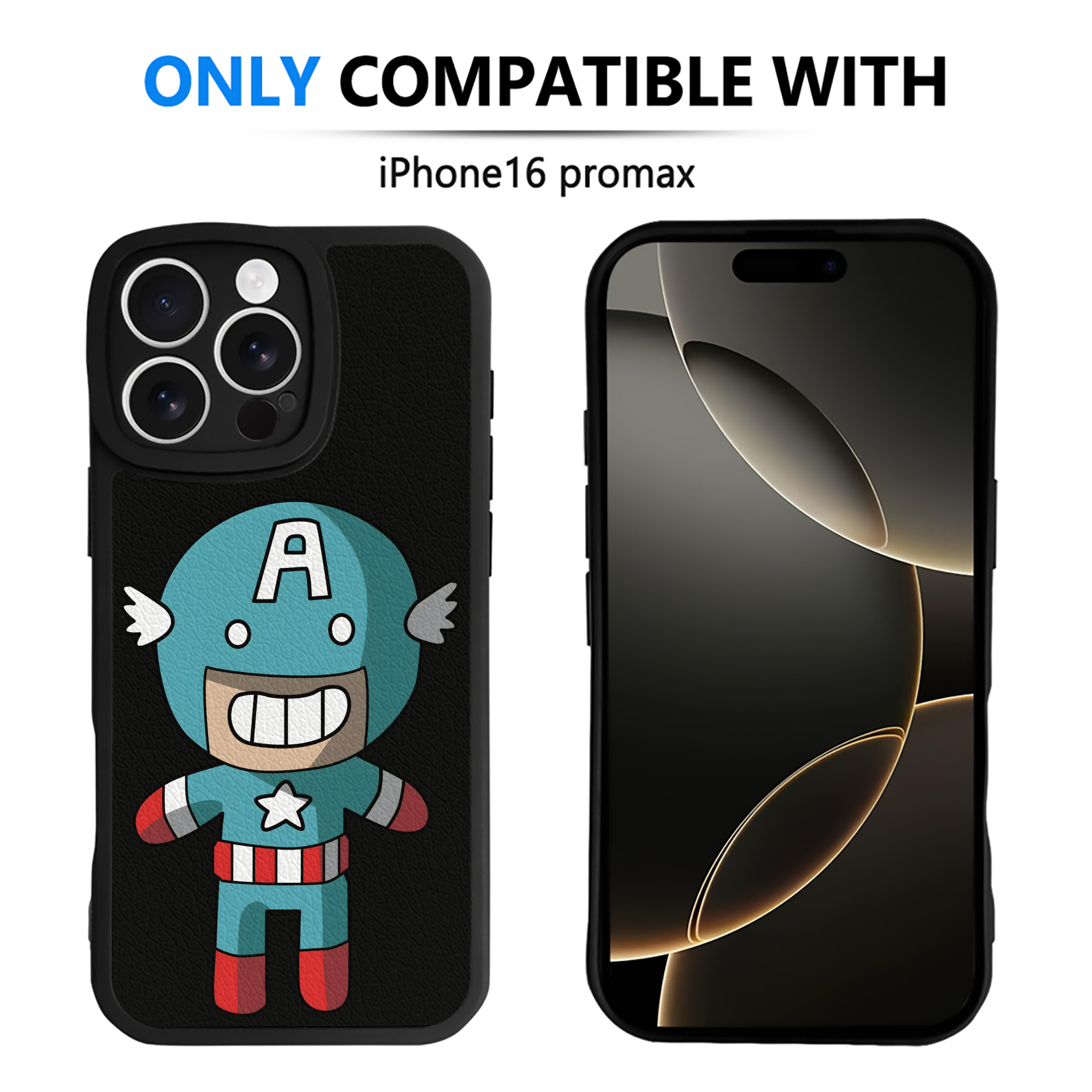 （画像用） アベンジャーズ The Avengers 【iPhone 16シリーズ対応】シリコンスマホケース（レザー調） 材質：シリコン